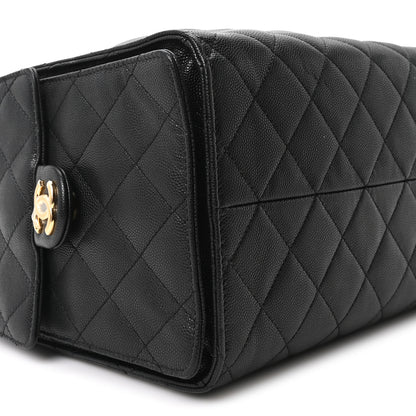 Chanel Caviar Quilted Medium Chanel 25 Handbag Black 9 of 10