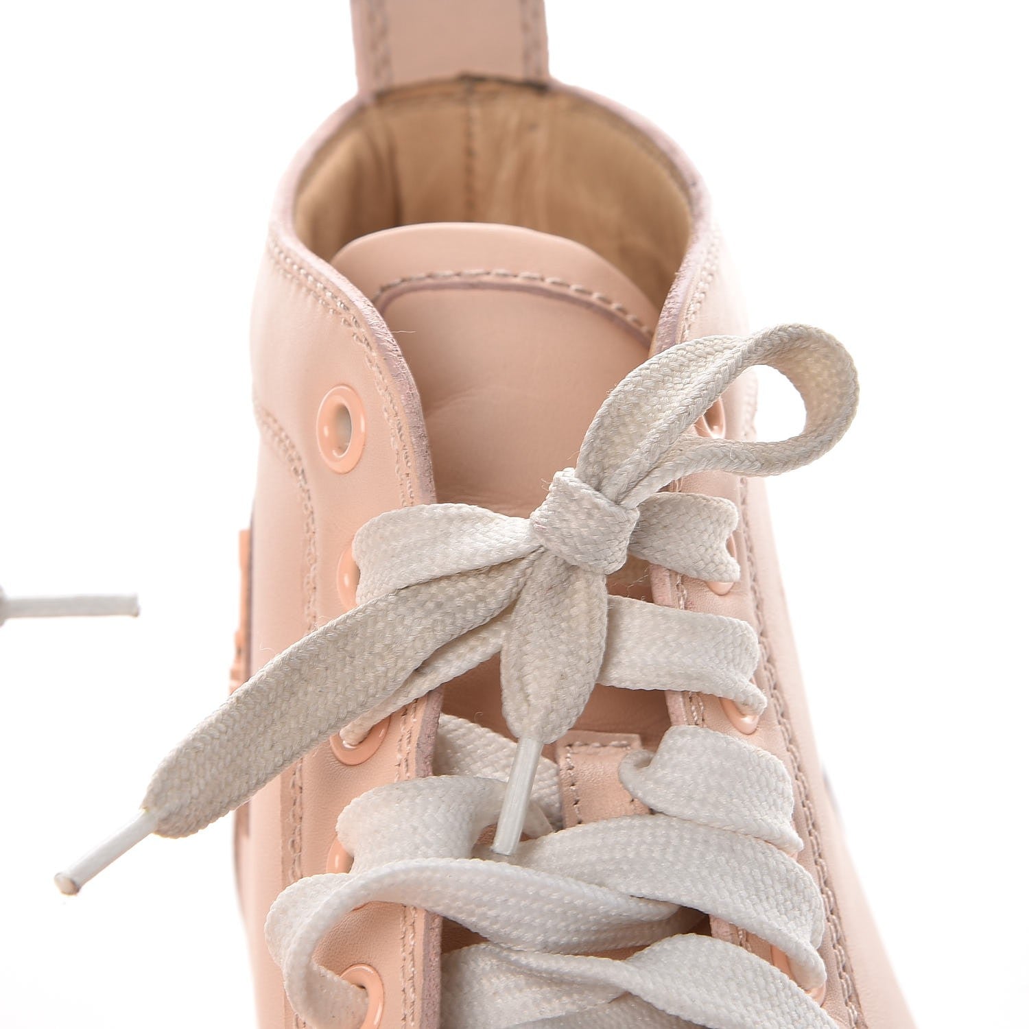 Christian Louboutin Patent Calfskin Lou Spikes Flat Sneakers 38 Poudre 12 of 28