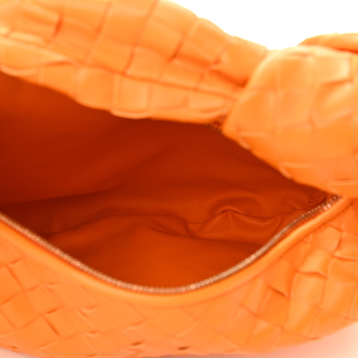 Nappa Intrecciato Teen Jodie Hobo Orange