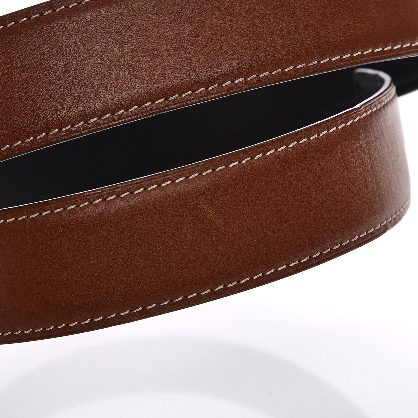 Barenia Chamonix 32mm Belt Strap 90 Fauve Black