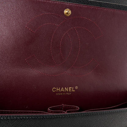 Chanel Caviar Quilted Jumbo Double Flap Black 6 of 12