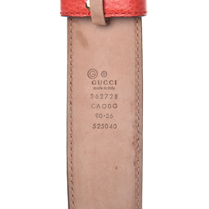 Gucci Calfskin 1973 Belt 90 36 Red 6 of 7
