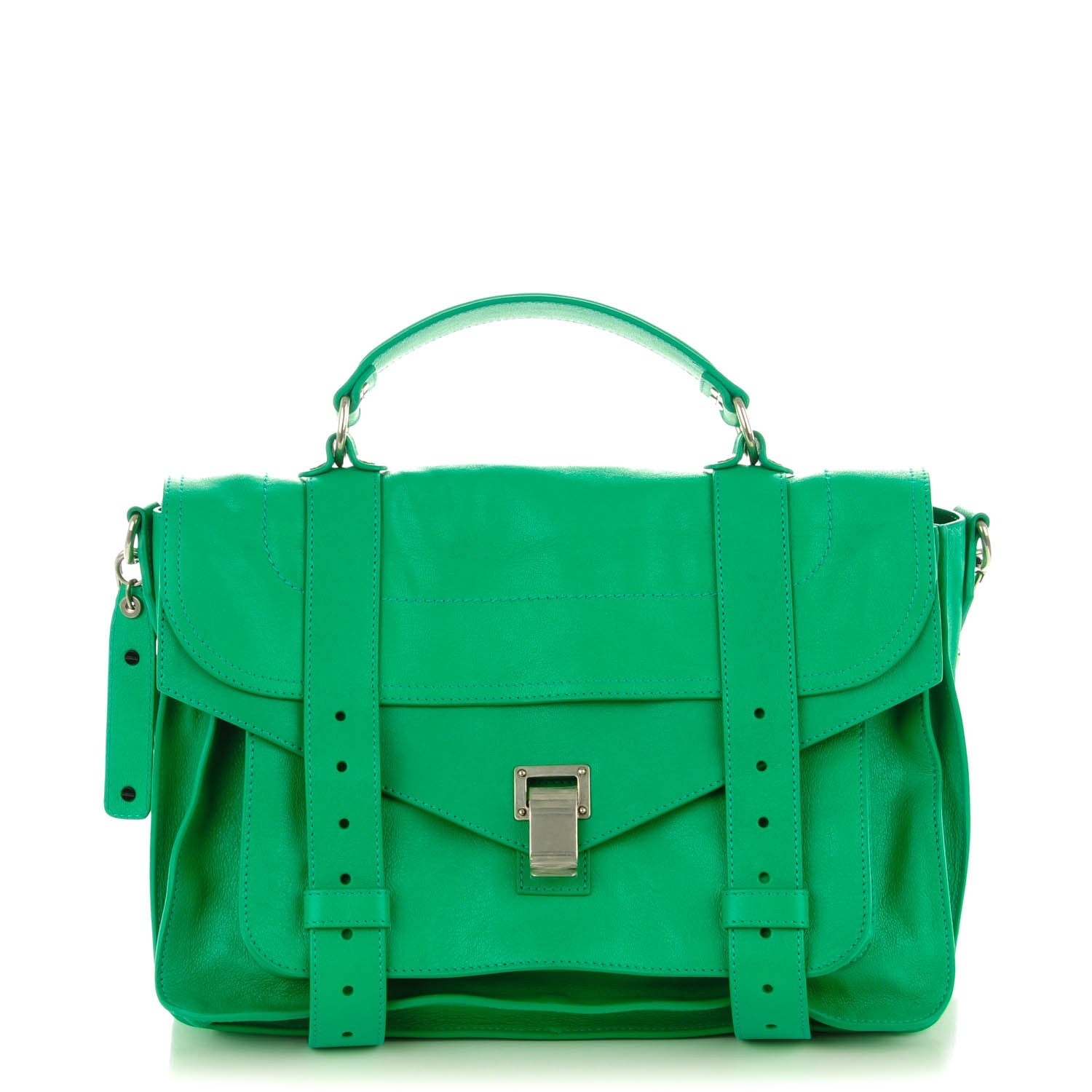 Proenza Schouler Lambskin Medium PS1 Satchel Aloe 1 of 8
