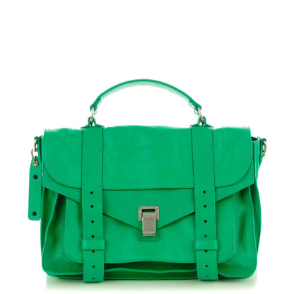 Proenza Schouler Lambskin Medium PS1 Satchel Aloe 1 of 8