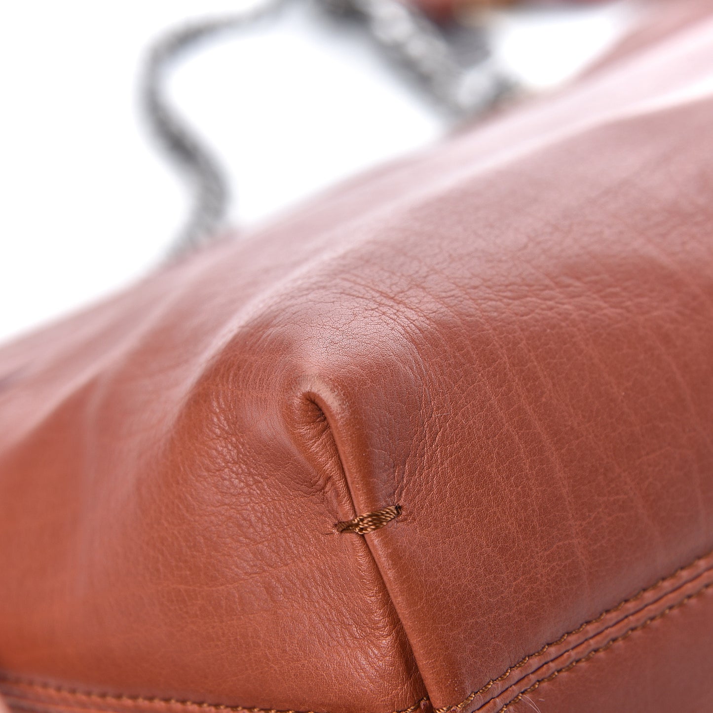 Calfskin Medium Happy Shoulder Bag Beige