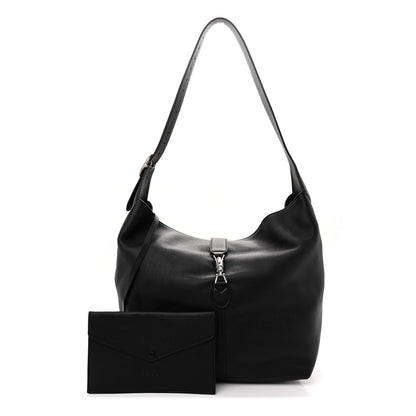 Gucci Amour Grane Calfskin Medium Jackie 1961 Crossbody Bag Black 3 of 10