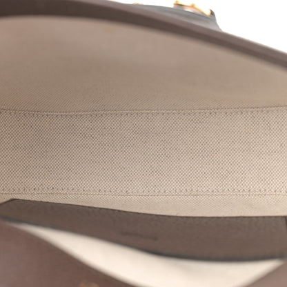 Gucci Monogram Jumbo GG Textured Dollar Calfskin Web Mini Horsebit 1955 Shoulder Bag Camel Ebony New Acero 5 of 12