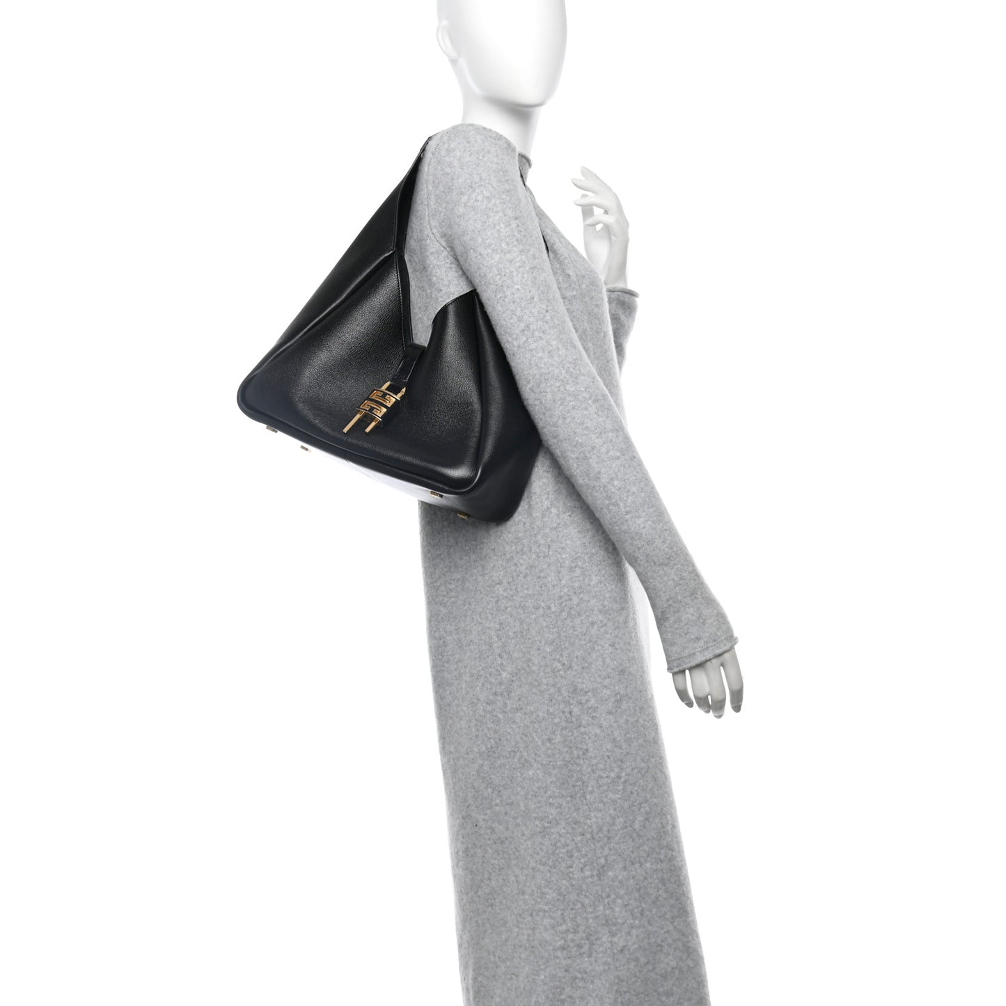 Calfskin Medium G-Lock Hobo Black