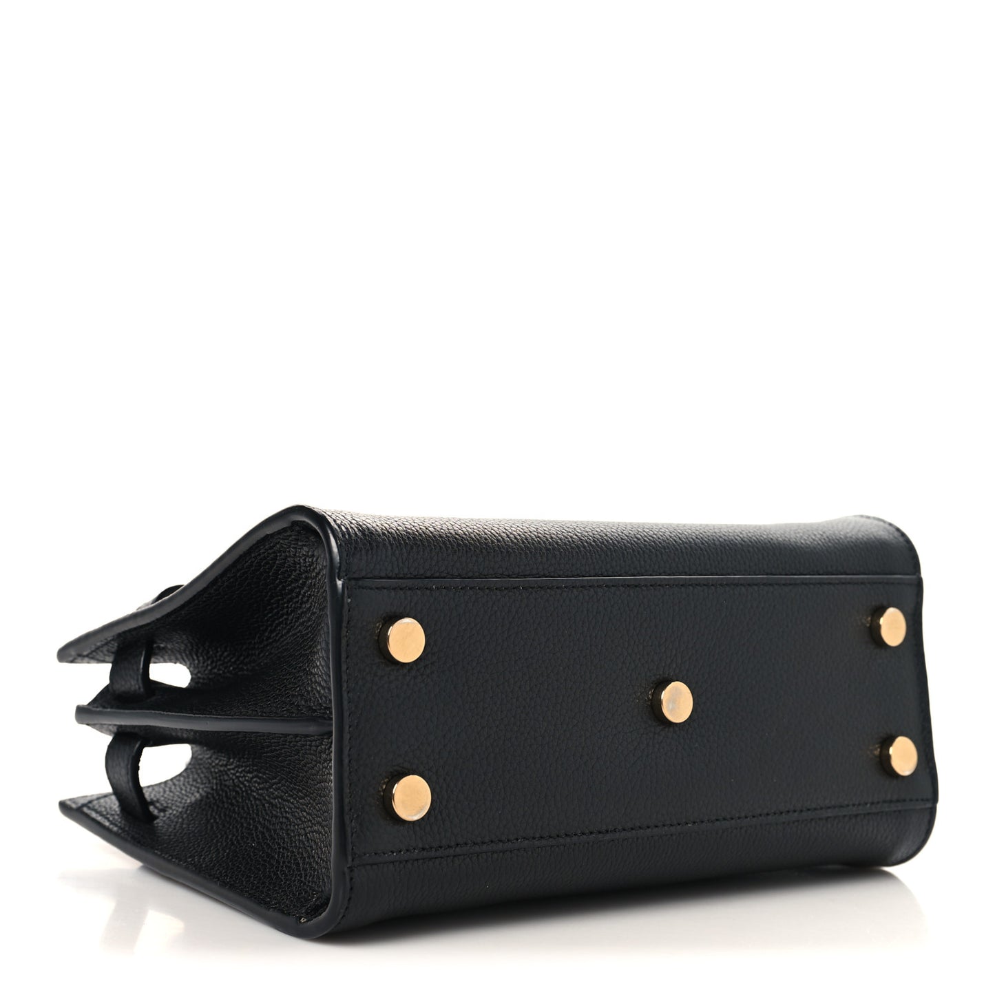 Grained Calfskin Nano Supple Sac De Jour Black