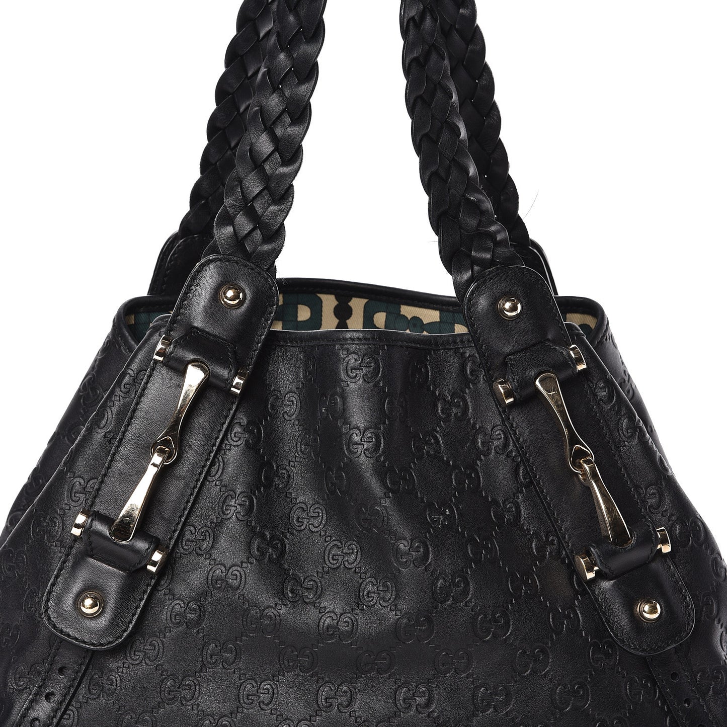 Guccissima Small Pelham Shoulder Bag Black