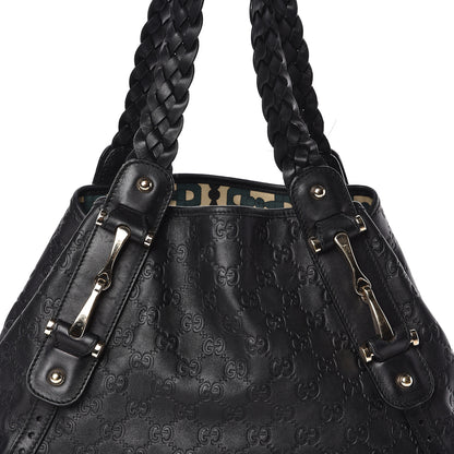 Gucci Guccissima Small Pelham Shoulder Bag Black 8 of 11