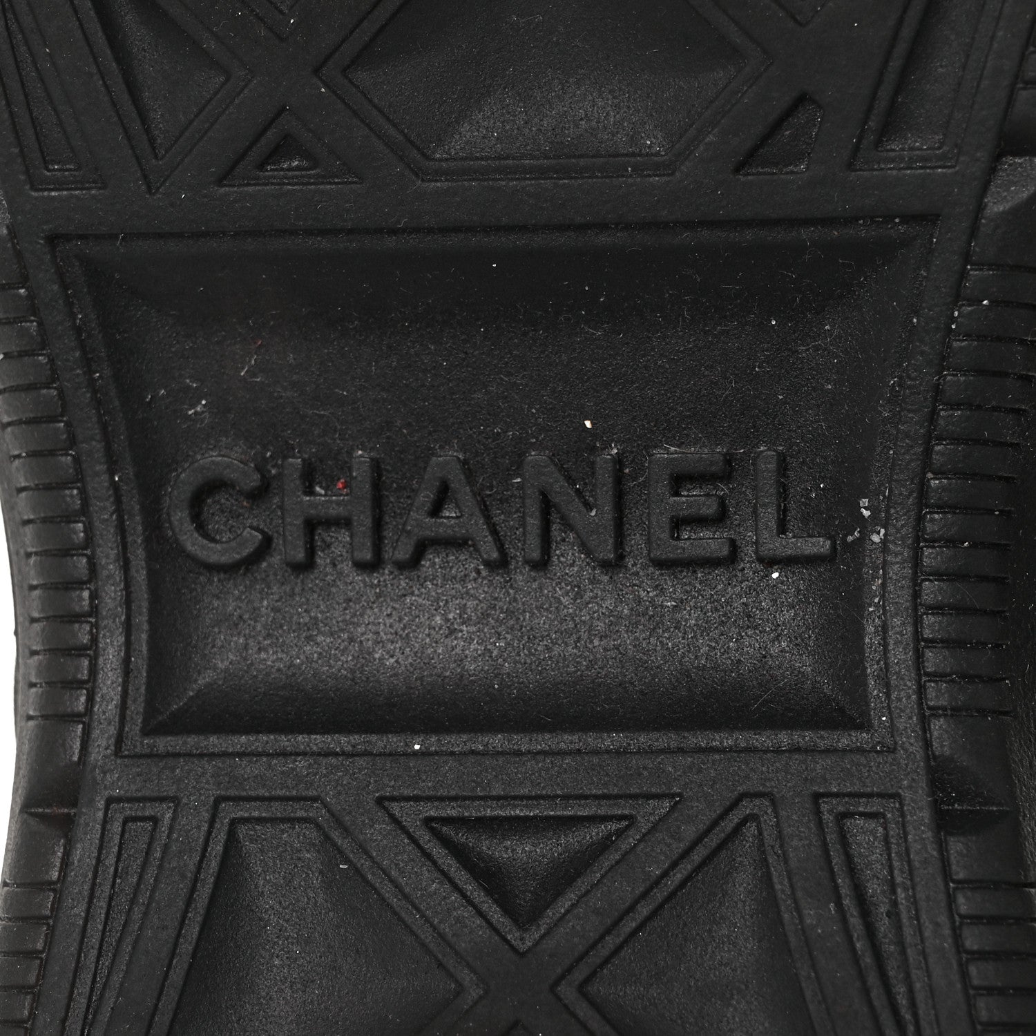 Chanel Suede Calfskin Mixed Fibers CC Sneakers 39.5 Black 7 of 8