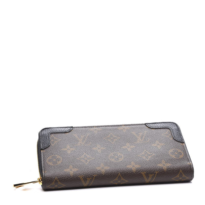 Louis Vuitton Monogram Zippy Retiro Wallet Black 3 of 8