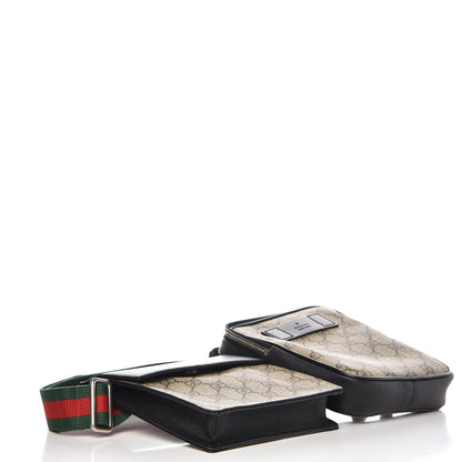 Gucci GG Supreme Monogram Web Belt Bag Black 4 of 9