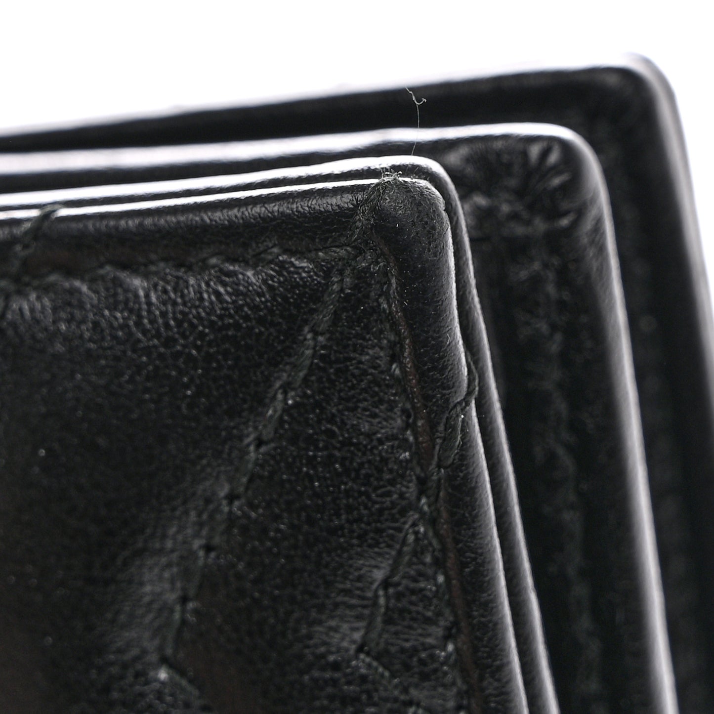 Calfskin Matelasse GG Marmont Card Case Wallet Black