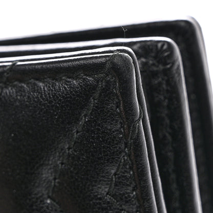 Gucci Calfskin Matelasse GG Marmont Card Case Wallet Black 9 of 10
