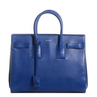 Saint Laurent Calfskin Small Sac De Jour Blue Majorelle 1 of 8