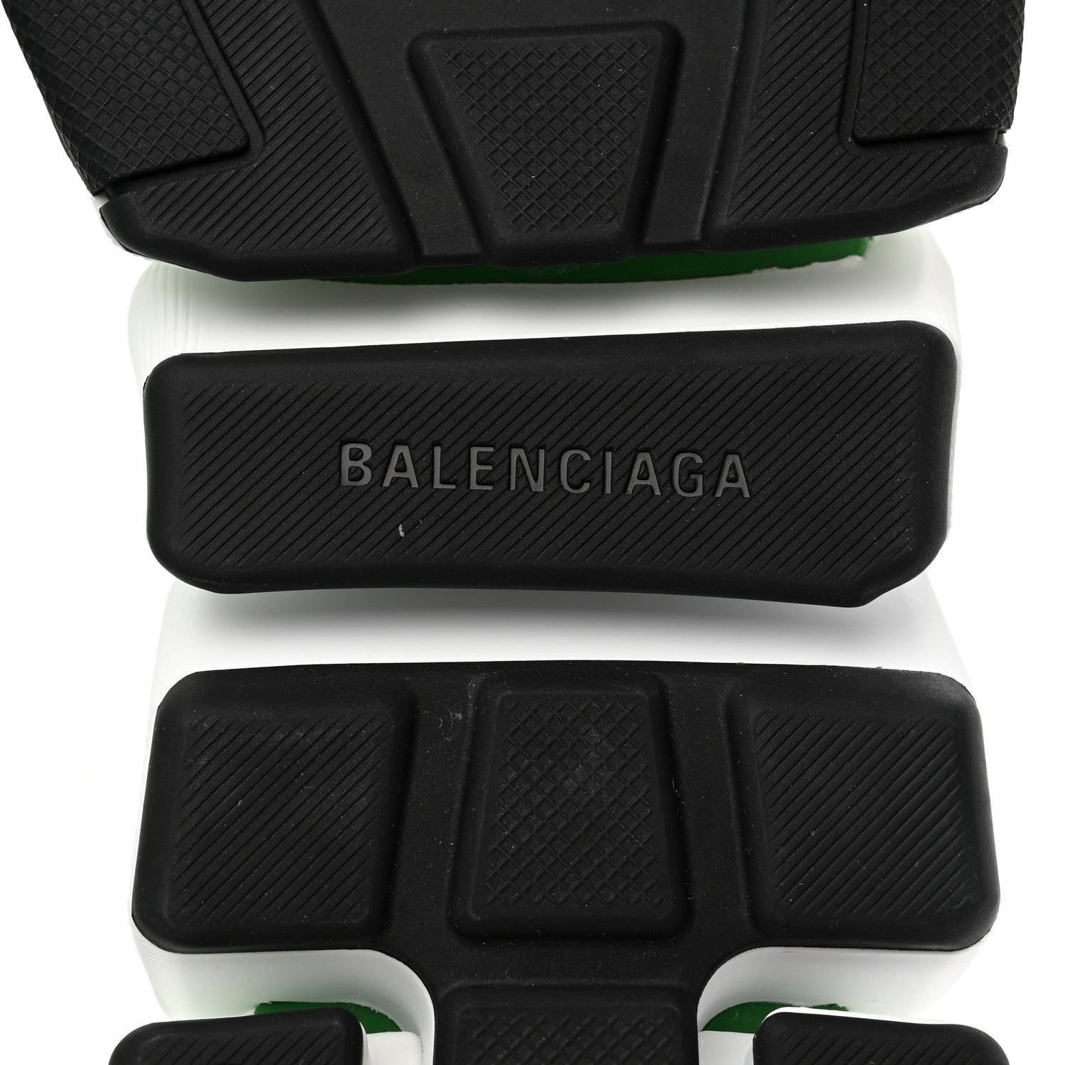 Balenciaga Technical 3D Recycled Knit Bi-Color Sole Mens Speed 2.0 Sneakers 42 Green 7 of 10