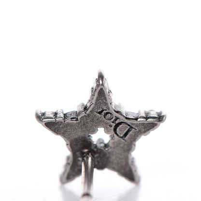 Christian Dior Pearl Crystal Star Mise En Dior Tribal Earrings Grey 5 of 5