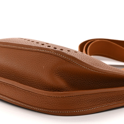 Hermes Taurillon Clemence Evelyne III PM Gold 10 of 12