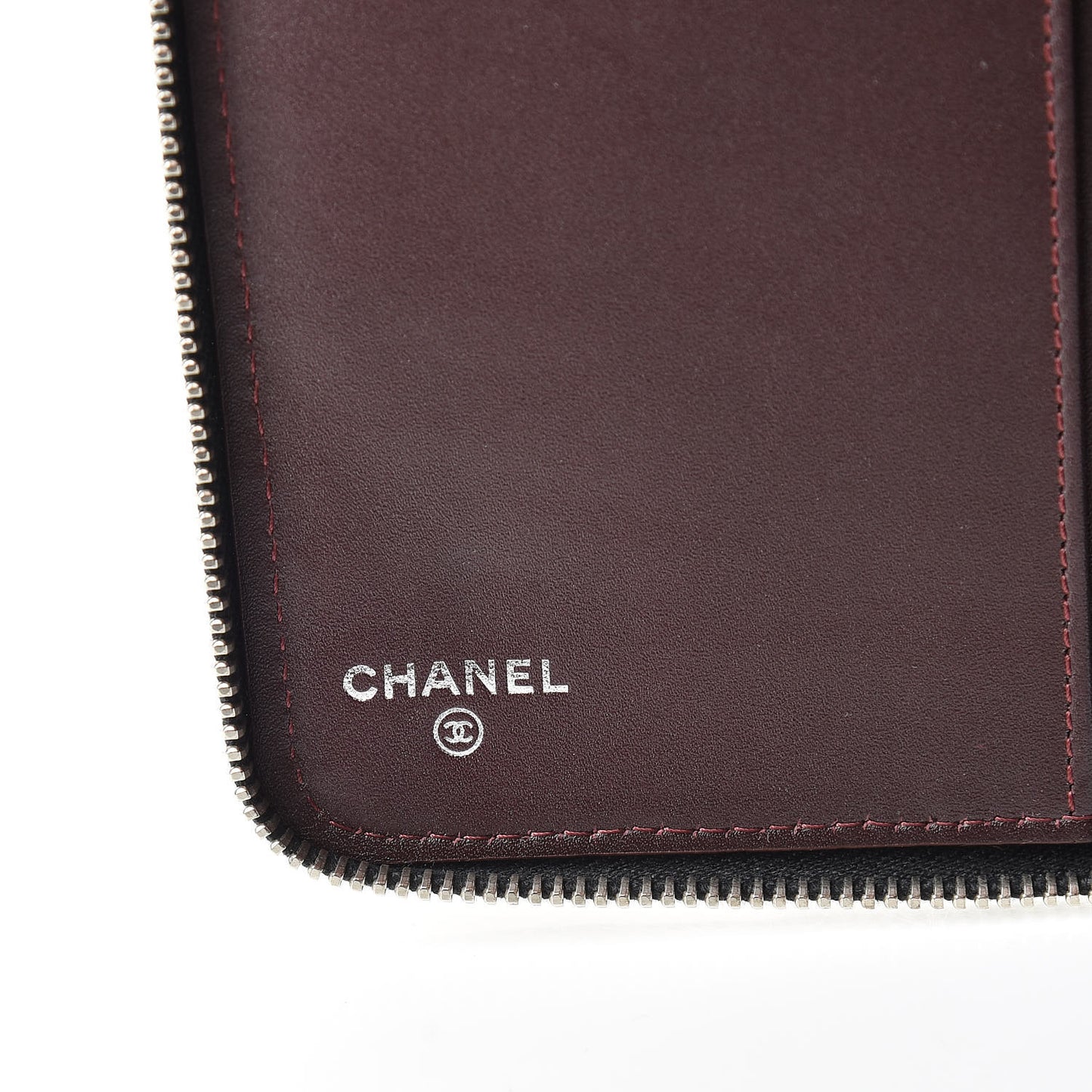Caviar Quilted Large Zip Around Organizer Wallet Black