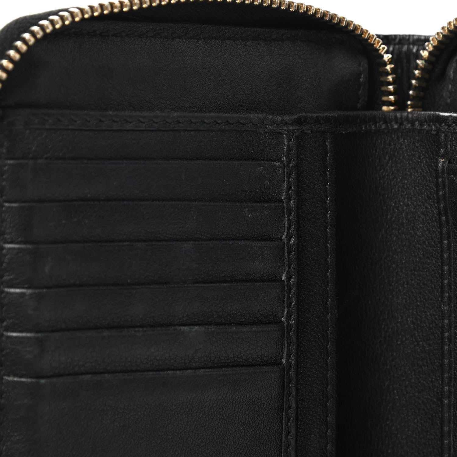 Gucci Patent Soho Compact Disco Zip Around Wallet Black 9 of 11
