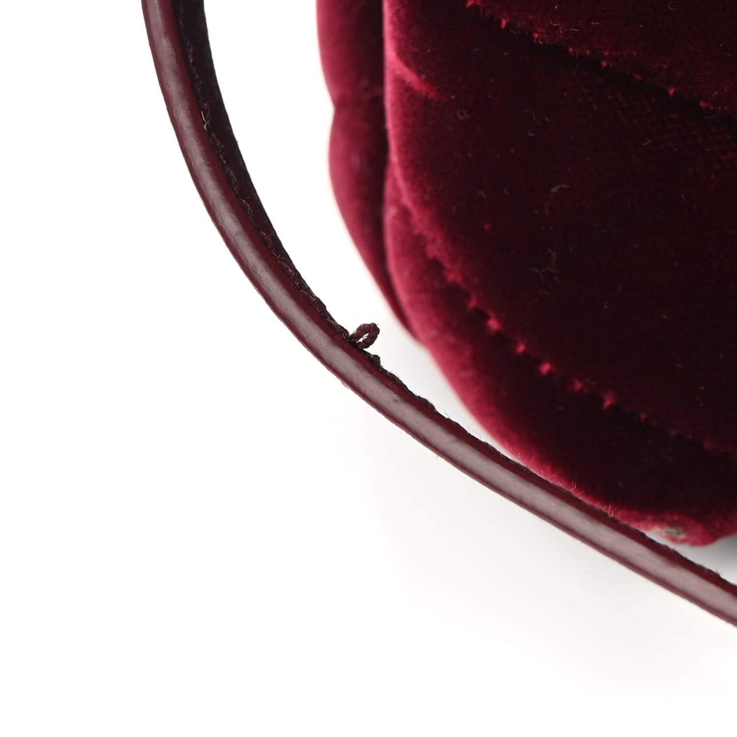 Saint Laurent Velvet Y Quilted Monogram Toy Loulou Crossbody Bag French Burgundy 9 of 10