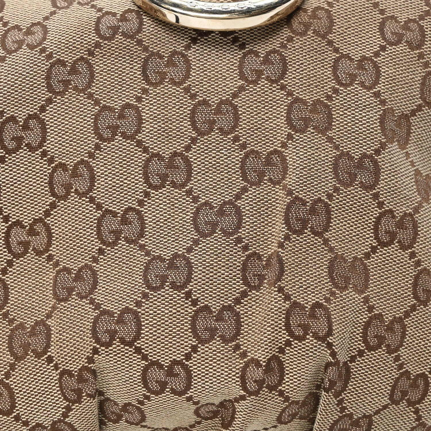 Gucci Monogram Small D Gold Ring Messenger Dark Brown 8 of 10