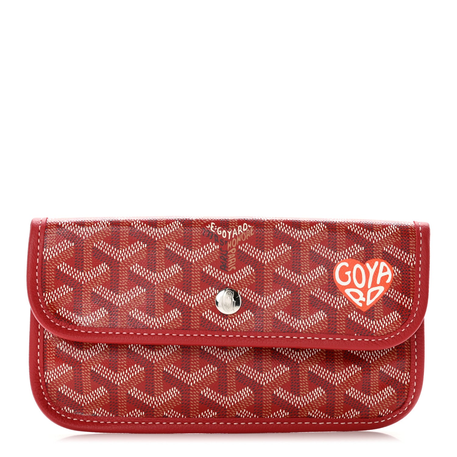 Goyard Goyardine Saint Louis Pouch Red 1 of 6
