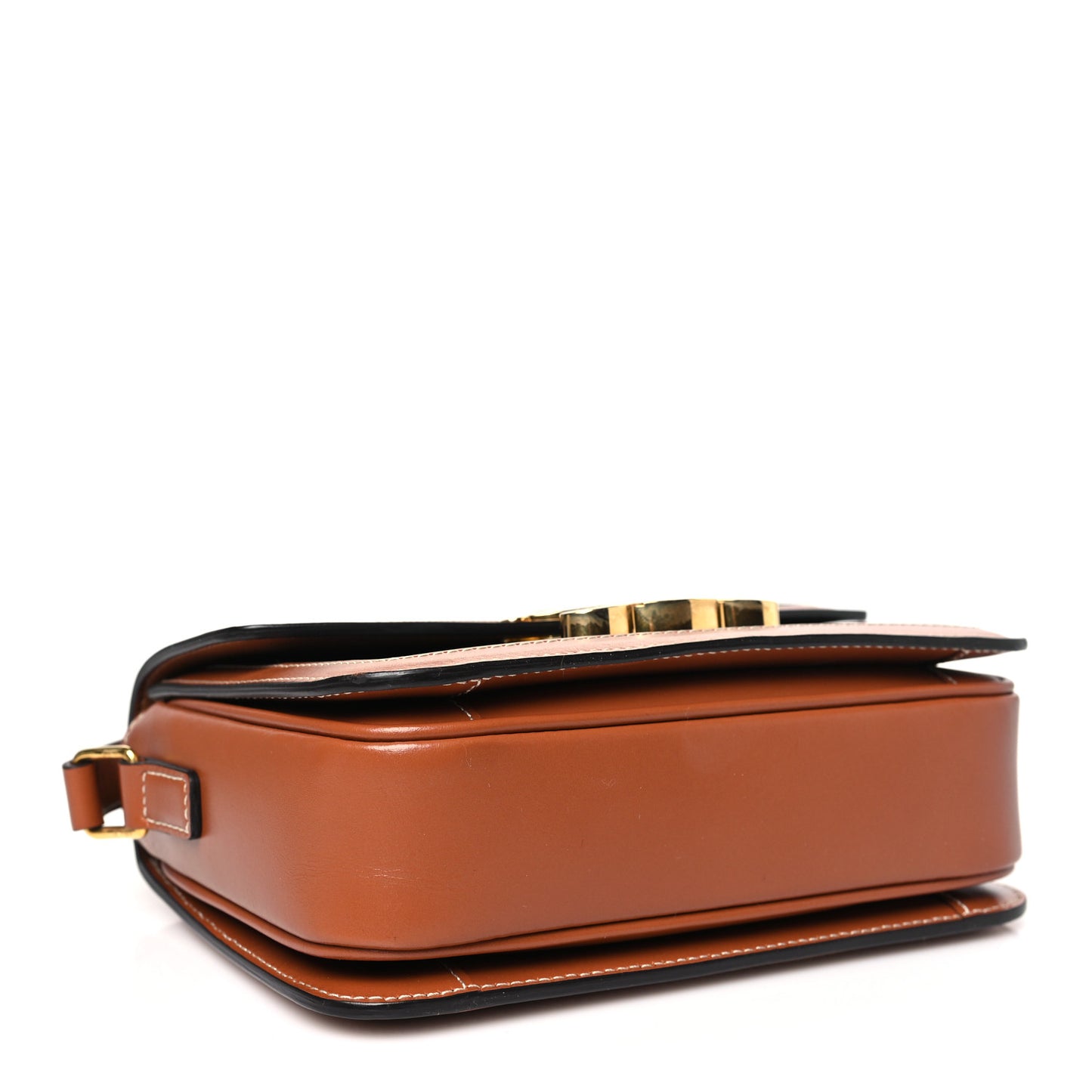 Calfskin Triomphe Canvas Teen Triomphe Bag Tan