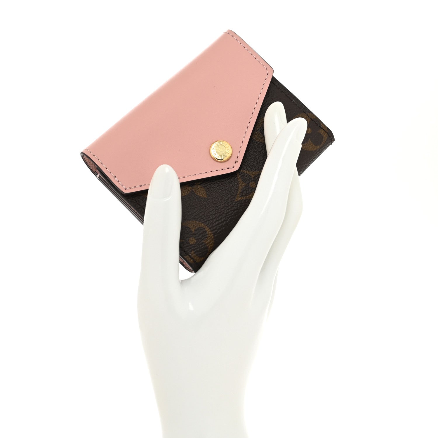 Louis Vuitton Monogram Zoe Wallet Rose Ballerine 2 of 6