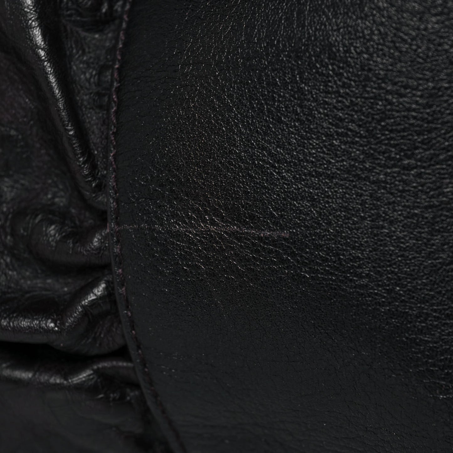 Horsebit Embossed Full Moon Tote Black
