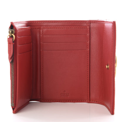 Gucci Calfskin Matelasse GG Marmont Wallet Hibiscus Red 4 of 9