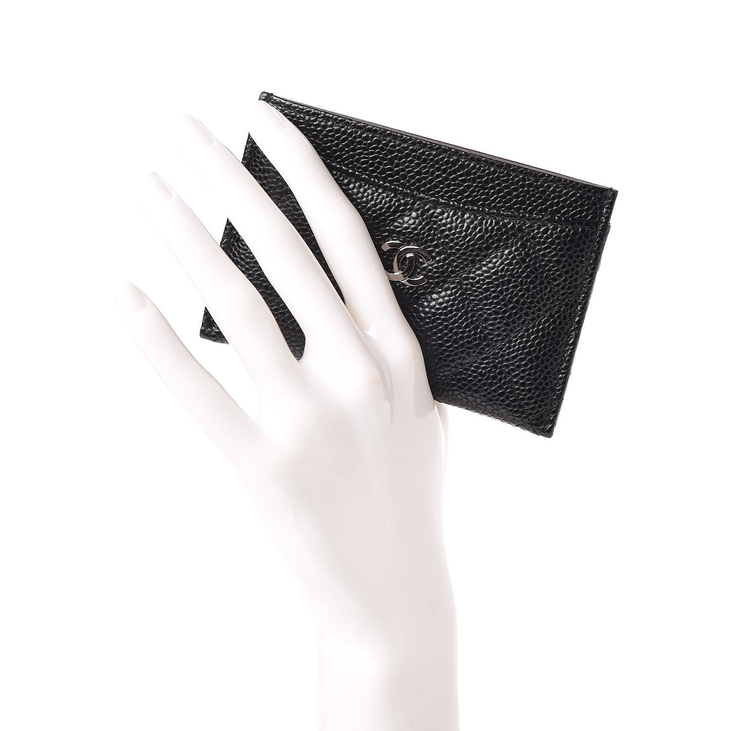Chanel Caviar Quilted Card Holder Black 2 of 9