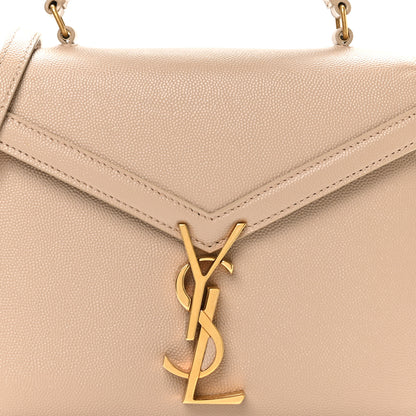 Saint Laurent Grain de Poudre Mini Classic Monogram Cassandra Top Handle Beige 8 of 11