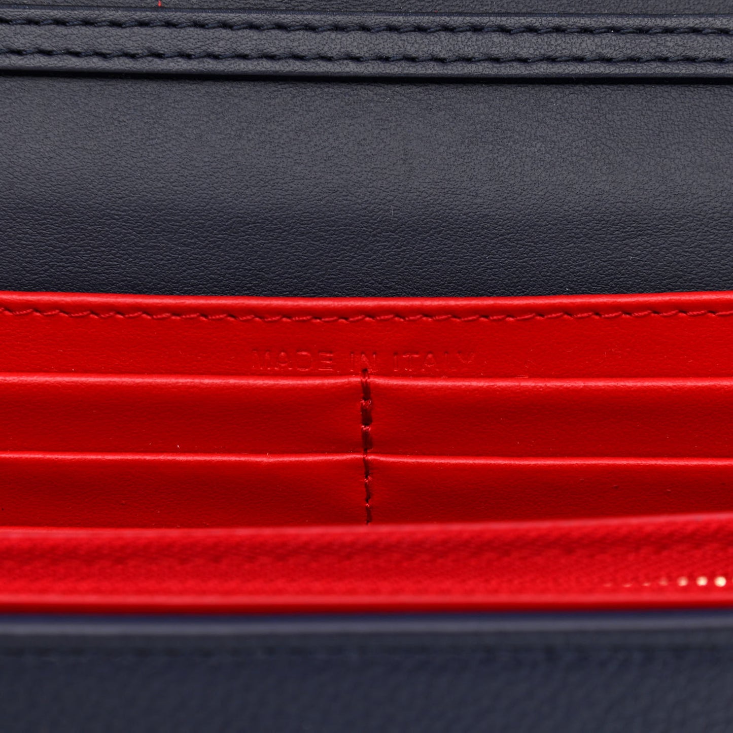 Calfskin Spikes Loubinthesky Paloma Clutch Navy