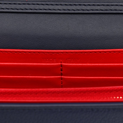 Christian Louboutin Calfskin Spikes Loubinthesky Paloma Clutch Navy 6 of 10