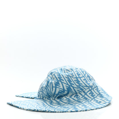 Fendi Canvas FF Vertigo Bucket Hat M Cyber Blue White 5 of 9