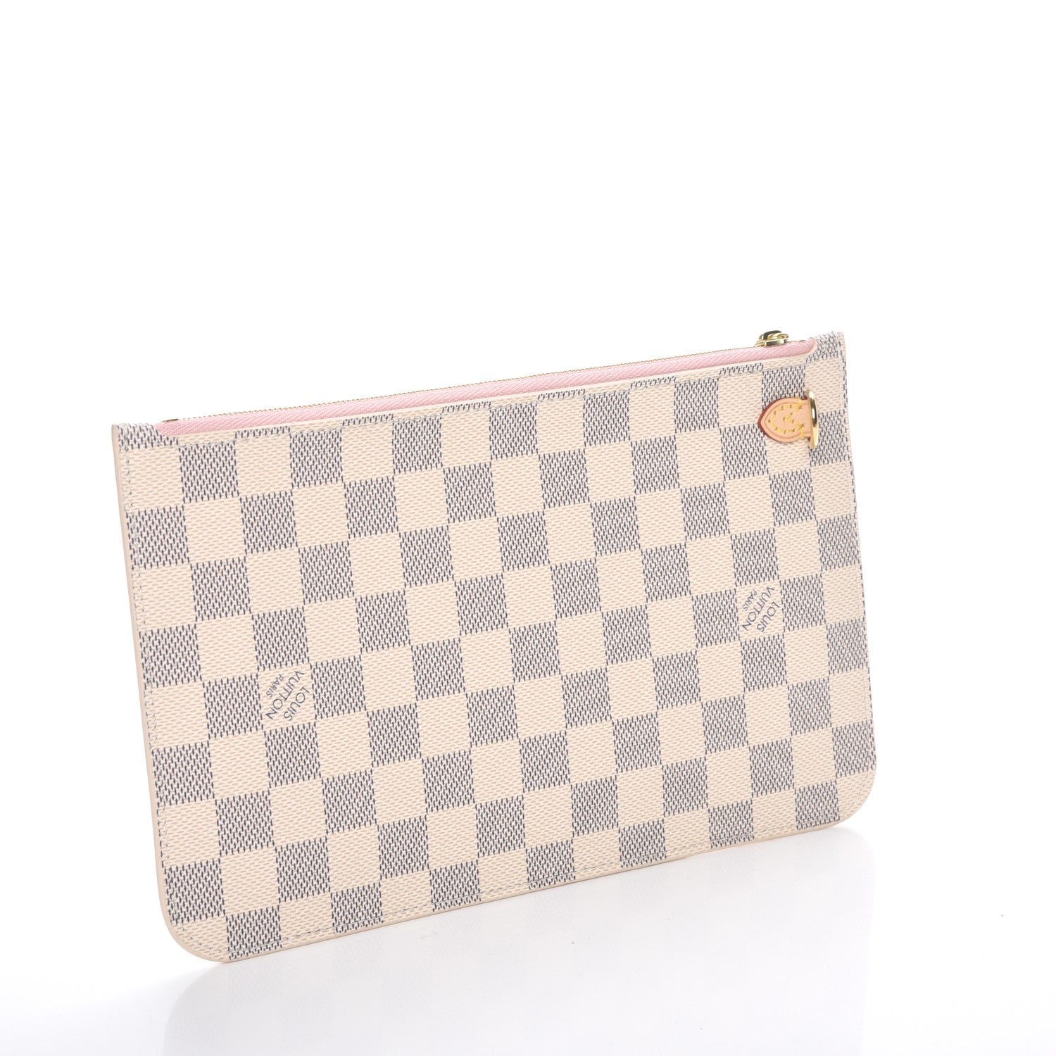Louis Vuitton Damier Azur Neverfull MM GM Pochette Rose Ballerine 3 of 8