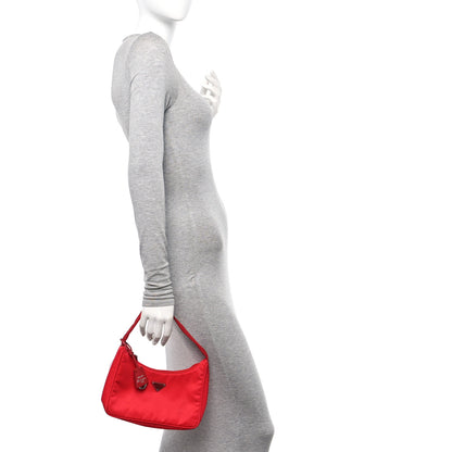Prada Tessuto Nylon Mini Re-Edition 2000 Bag Rosso 2 of 10