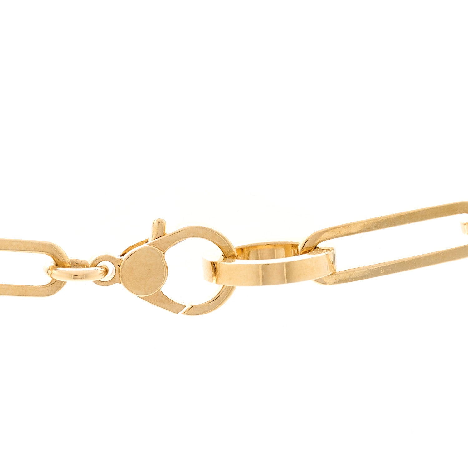 Hermes 18K Yellow Gold Diamond Kelly Chaine Choker Necklace 4 of 5