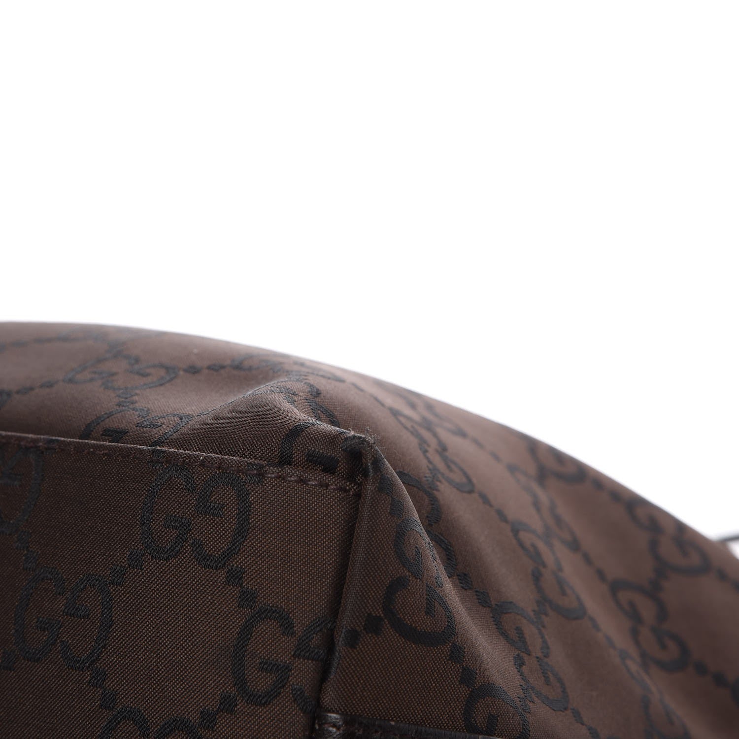 Gucci Nylon Monogram Small Hobo Brown 9 of 12