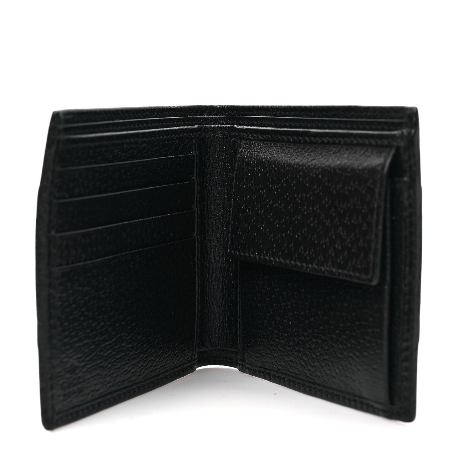 GG Supreme Monogram Web Mens Ophidia Bi-Fold Coin Wallet Beige Blue