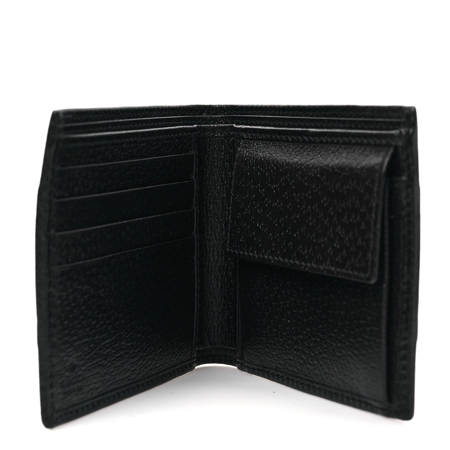 Gucci GG Supreme Monogram Web Mens Ophidia Bi-Fold Coin Wallet Beige Blue 5 of 7