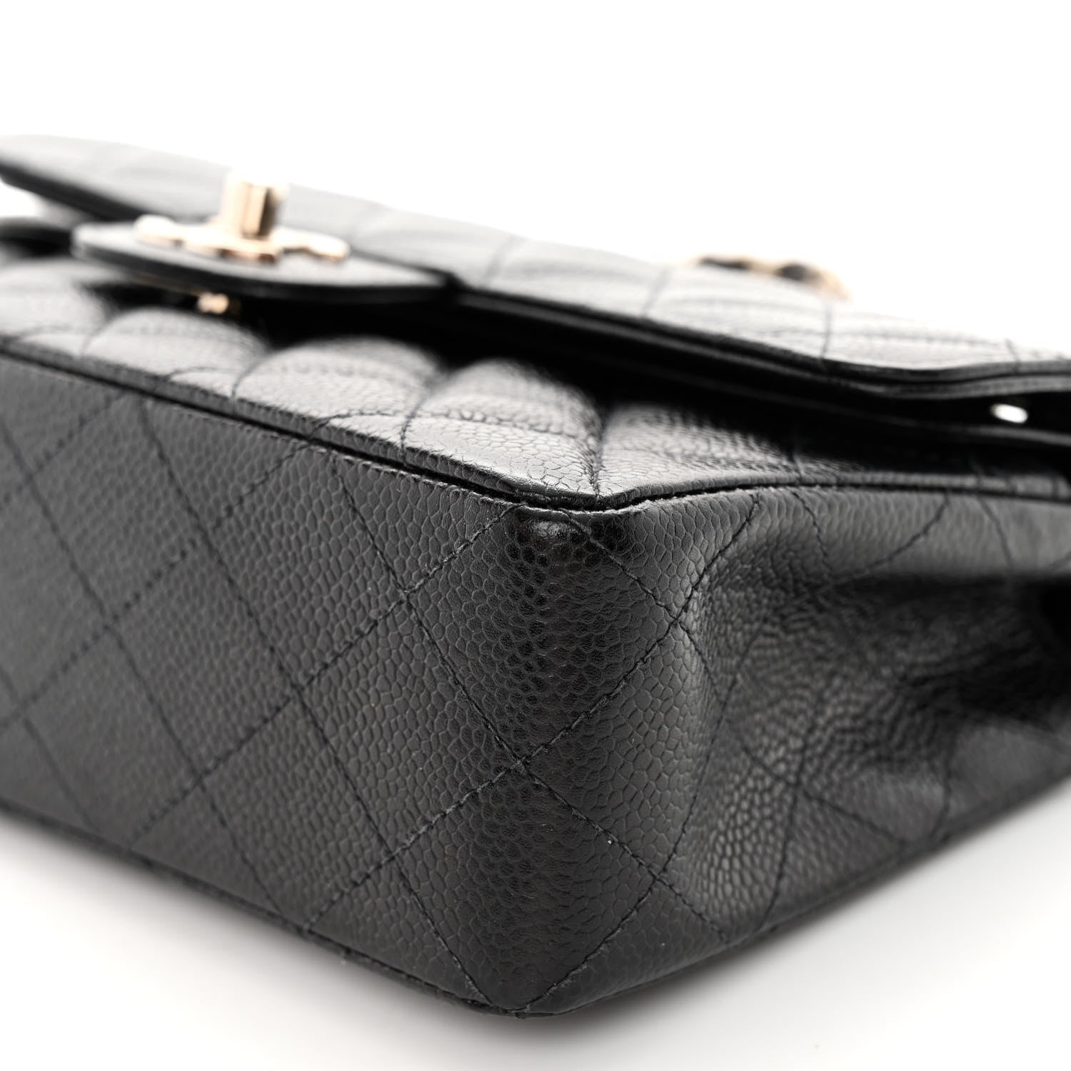 Chanel Caviar Quilted Small Double Flap Black 10 of 12