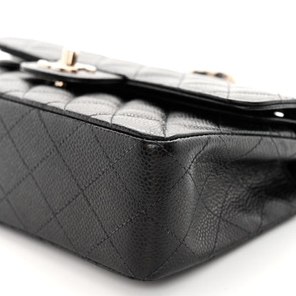 Chanel Caviar Quilted Small Double Flap Black 10 of 12