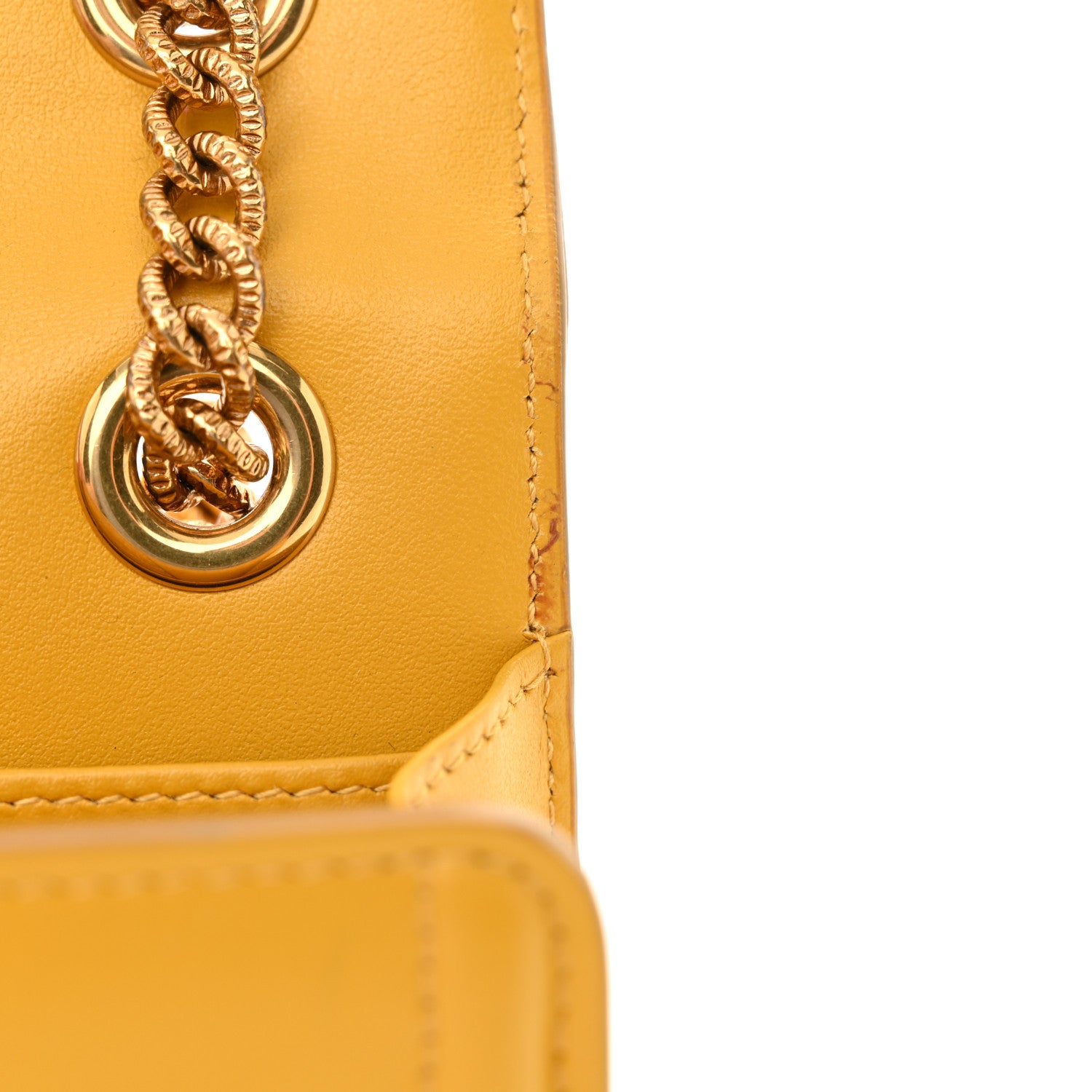 Dolce & Gabbana Smooth Calfskin Devotion Envelope Phone Bag Senape 11 of 13