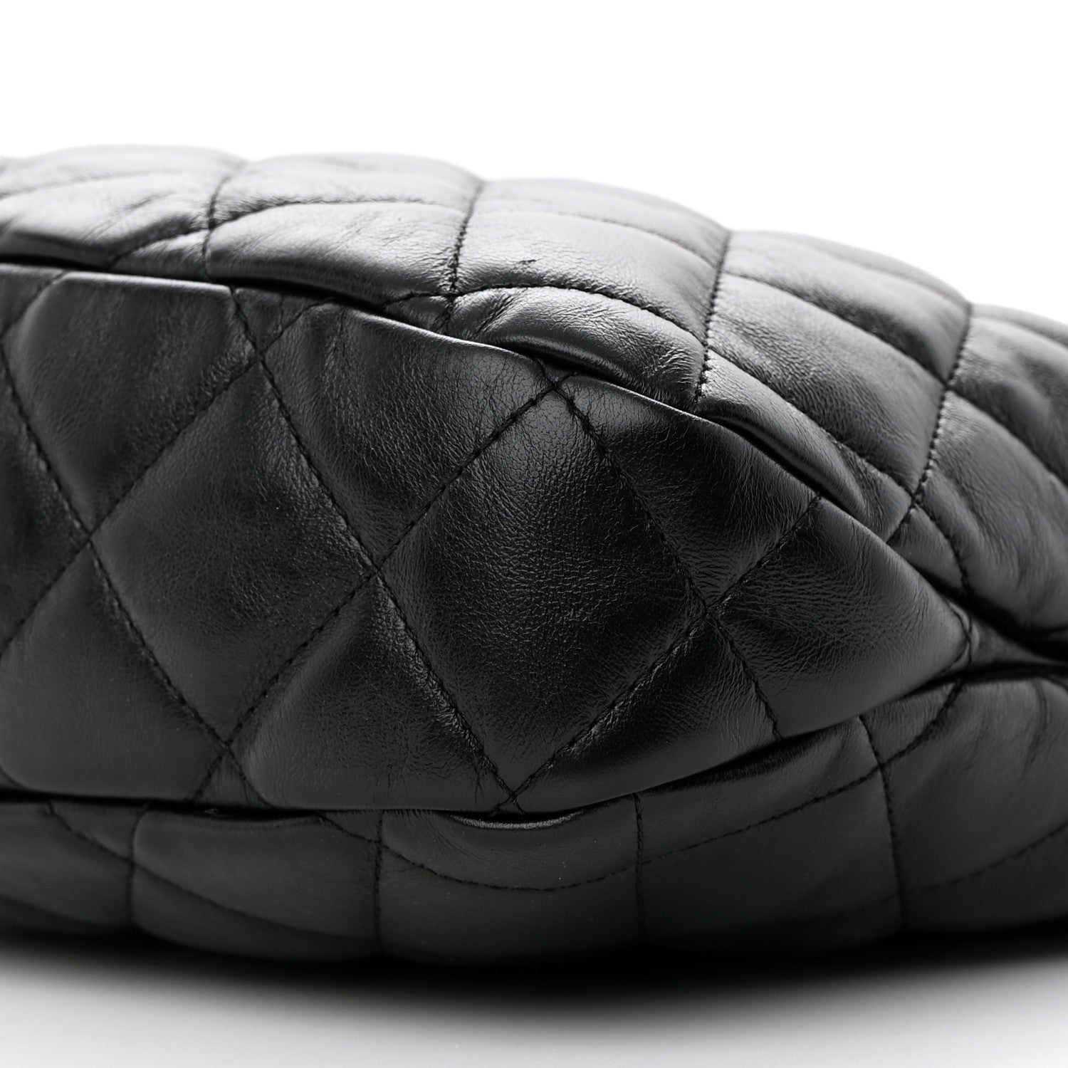 Chanel Lambskin Quilted Large CC Links Hobo Black 10 of 10