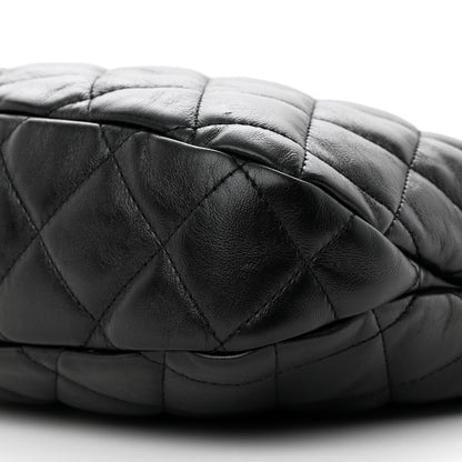 Chanel Lambskin Quilted Large CC Links Hobo Black 10 of 10
