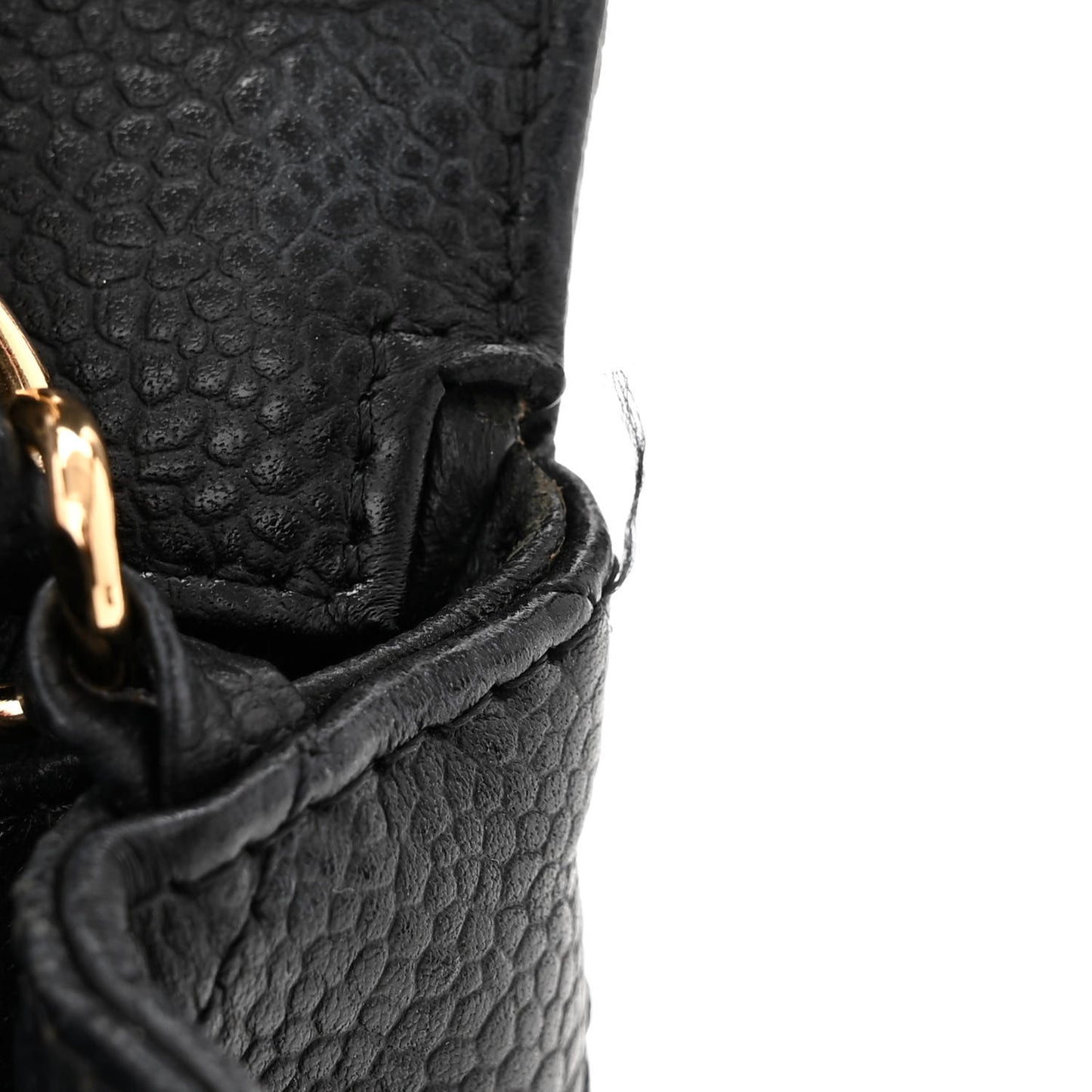 Caviar Quilted East West Flap Navy